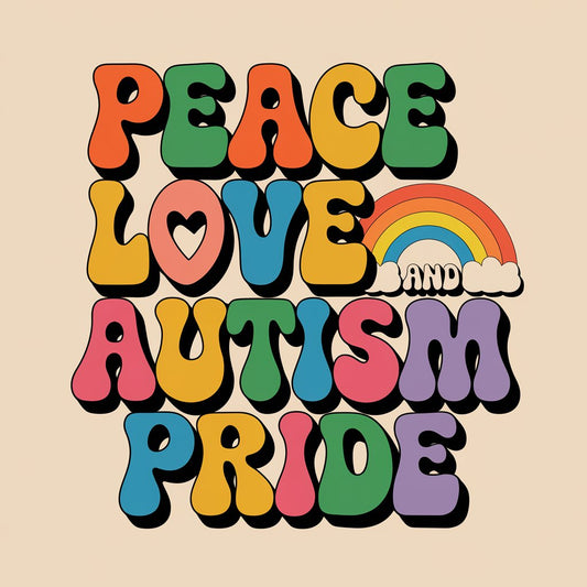 Peace Love And Autism Pride - MENS