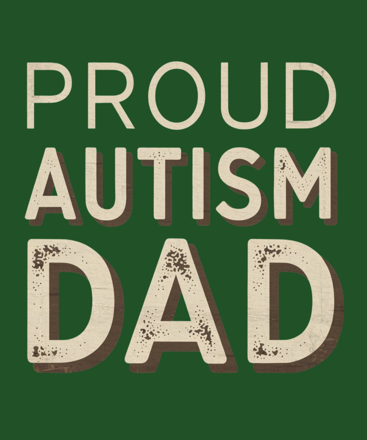 Proud Autism Dad Vintage Look - MENS