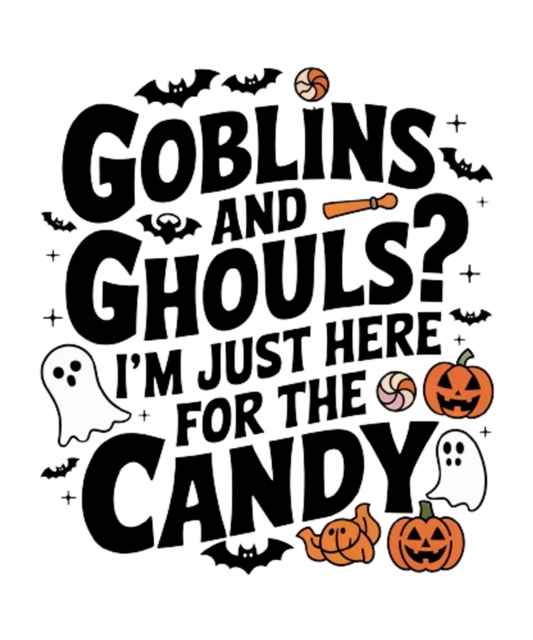 Goblins And Ghouls-I'm Just Here For The Candy - MENS