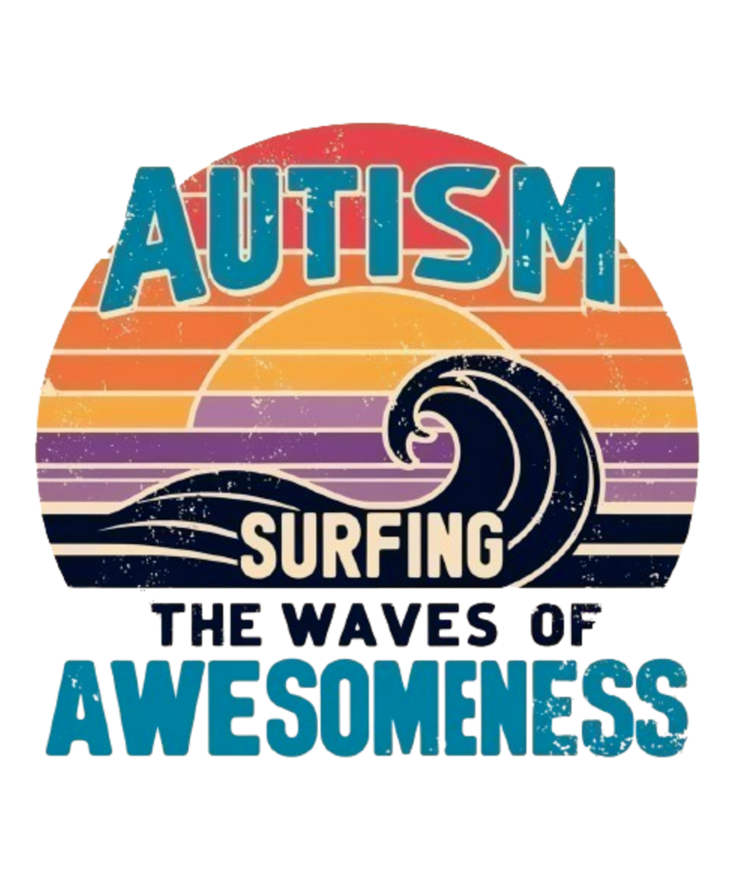 Autism-Surfing The Waves Of Awesomeness - WOMENS