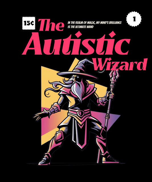 Autistic Wizard Comic Book - Mens